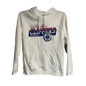Los Angeles Clippers NBA White Hoodie Womens L Basketball Pullover Sweatshirt